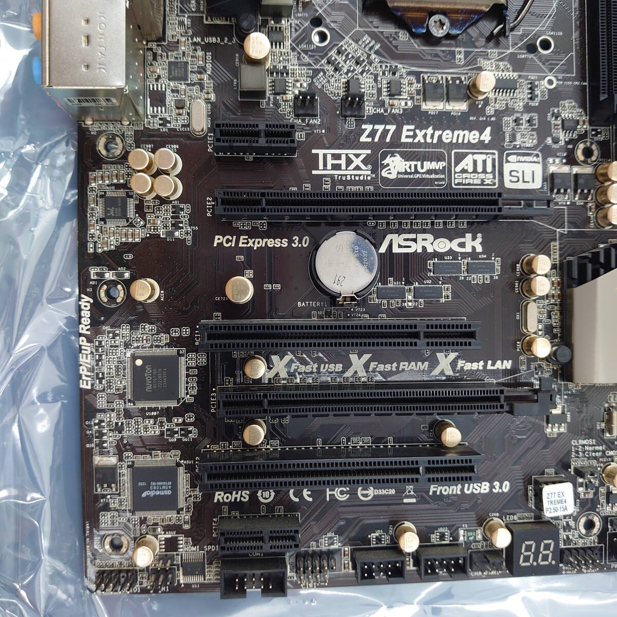 4A494C【動作保証付】ASRock Z77 Extreme4 555 X-Fast マザーボード _画像9