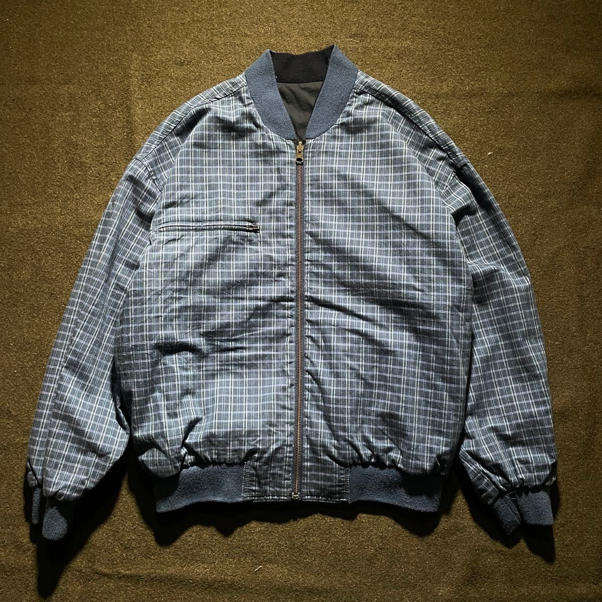 90s リバーシブルジャケット ブルゾン チェックジャケット 90s リバーシブルジャケットブルゾンチェックジャケット