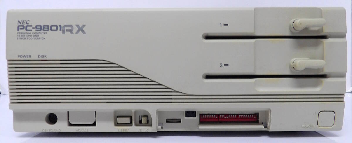 【よろづ屋】NEC PC-9801RX21 パーソナルコンピューター 5インチフロッピー レトロデスクトップPC ジャンク(M0324-100)_画像2