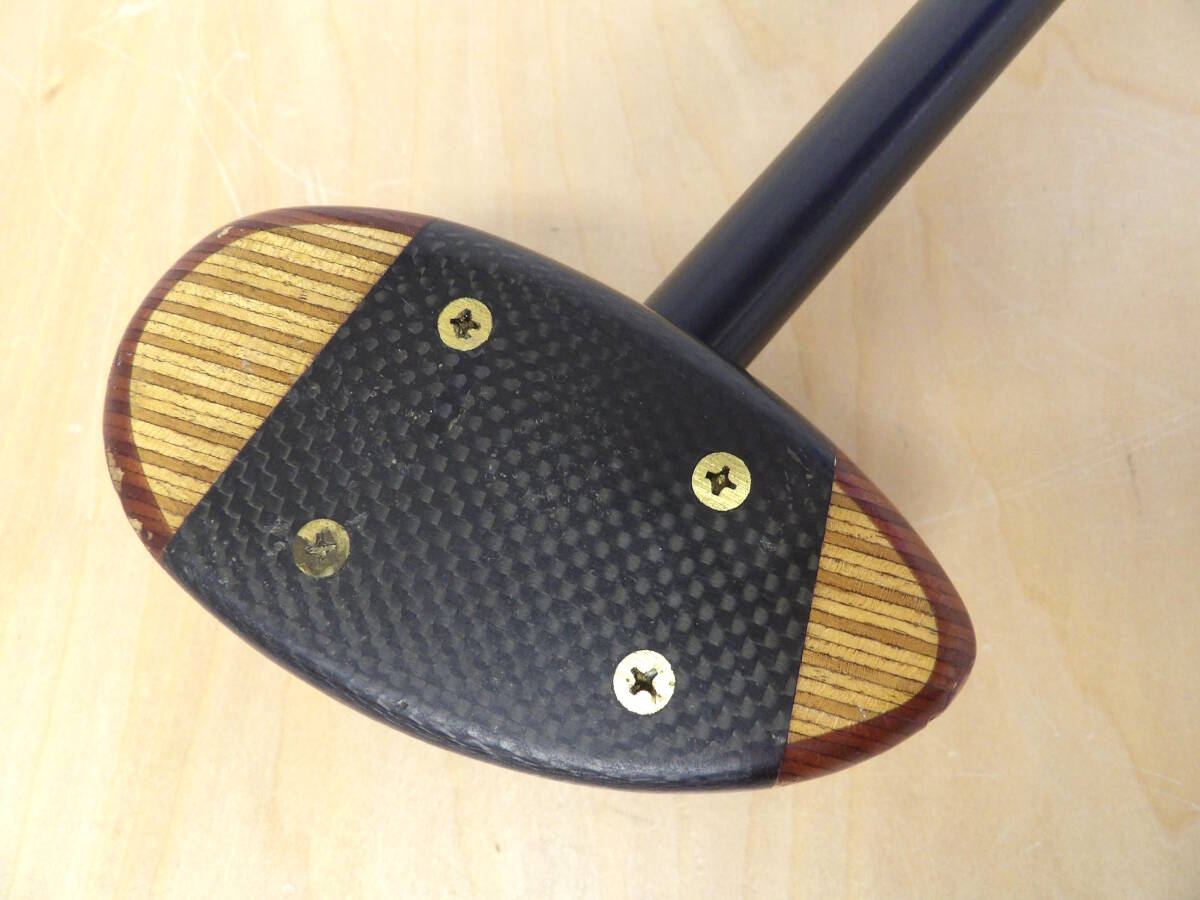 【よろづ屋】NTX パークゴルフクラブ Park Golf SX MADE IN JAPAN 右利き用 全長約85cm 480g ニッタクス 木目 ブラック IPGA(M0309-120)_画像3