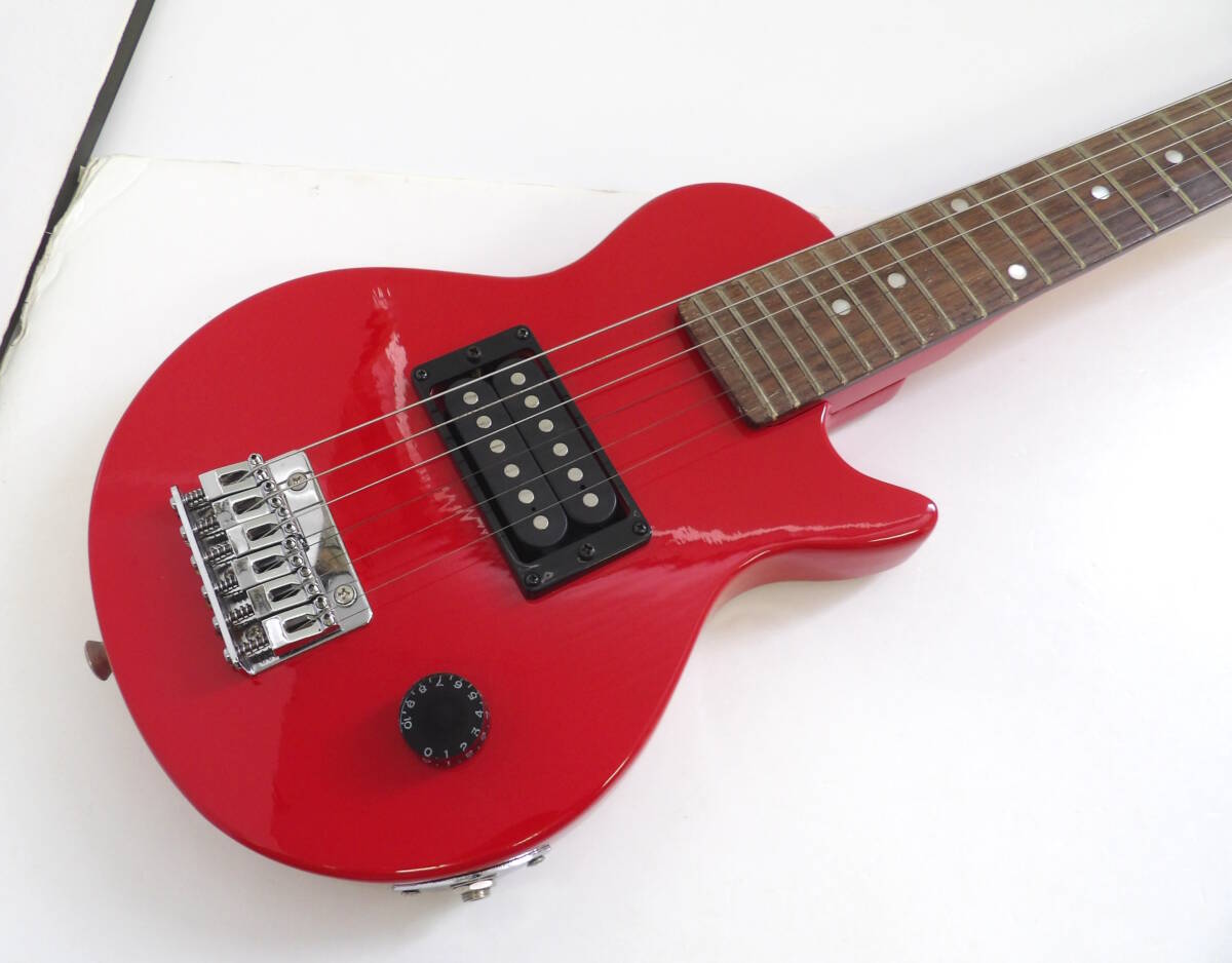 【よろづ屋】概ね美品：Epiphone Roadie エピフォン ミニ エレキギター レッド トラベルギター ソフトケースおまけ(M0328-120)の画像2