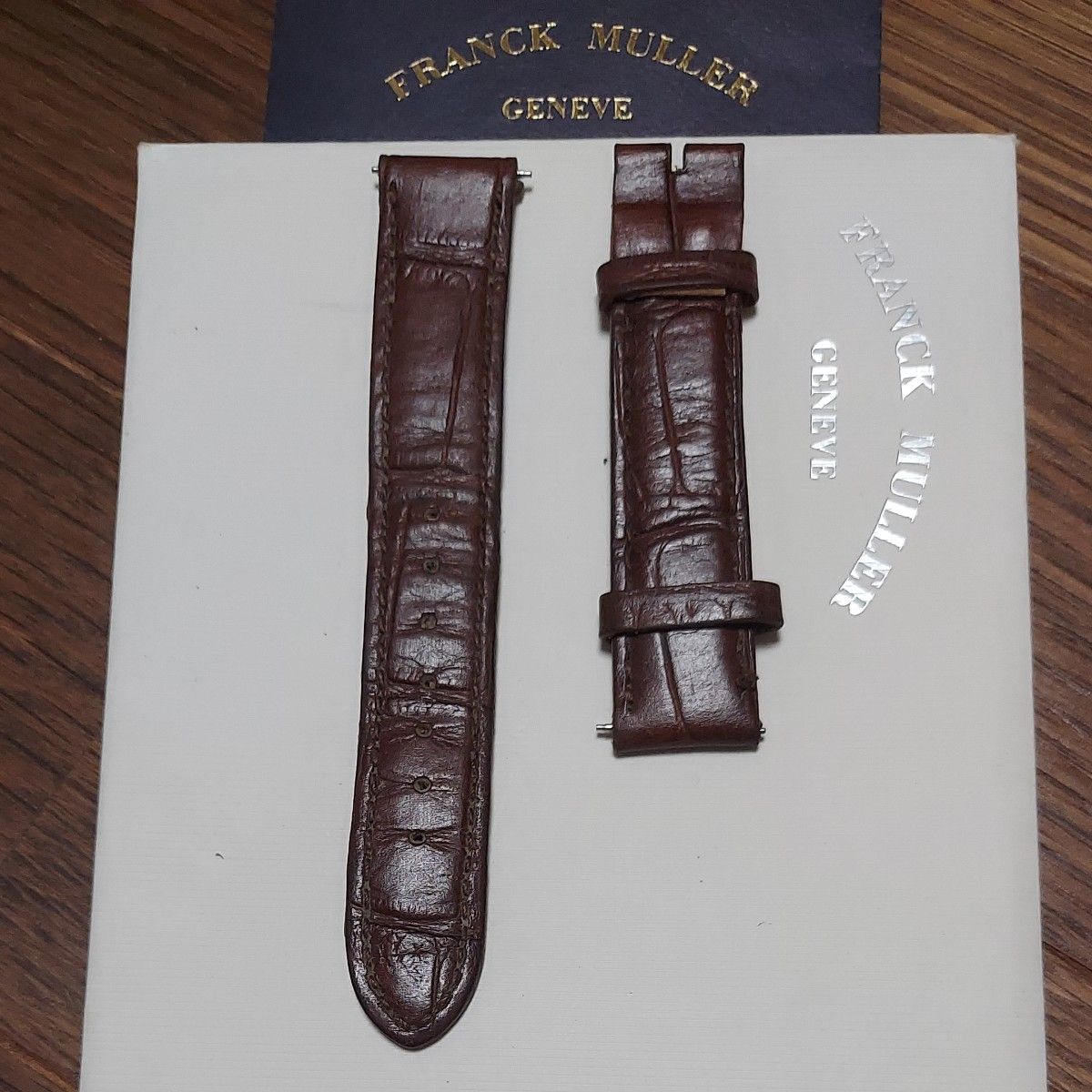フランクミゥーラー時計の革ベルト「フランクミゥーラー本店にて購入:正規品」