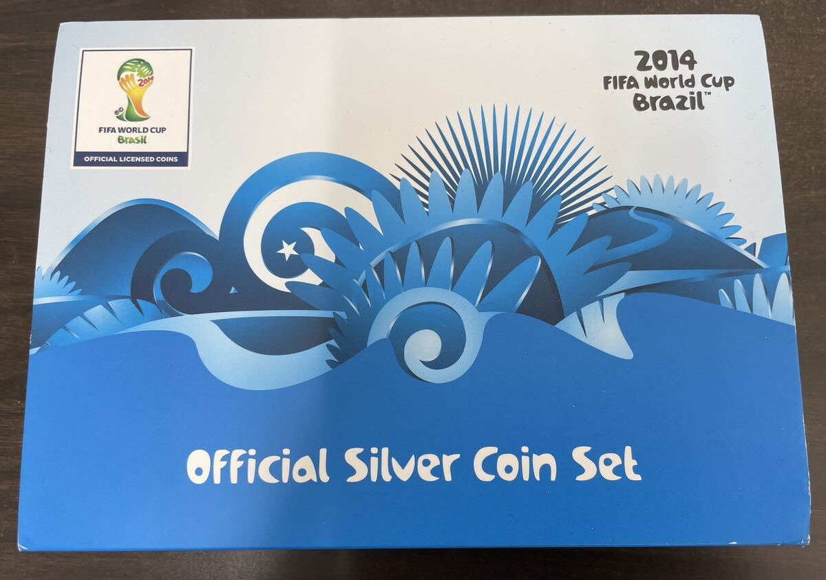 2014 FIFA world cup Brazil Silver Coin ワールドカップ シルバー コインセット_画像1