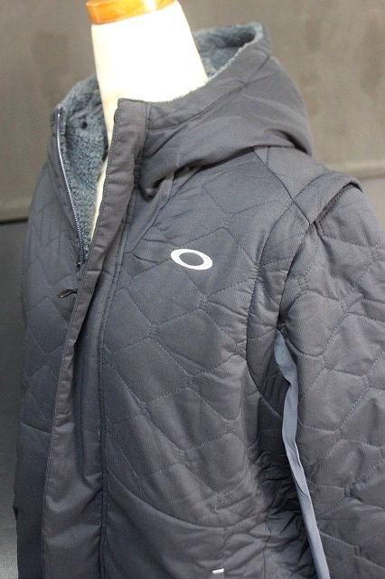 OAKLEY Oacley men's 2way sleeve cotton inside jacket pa dead the best reverse side boa FOA402870/UNEVEN PUFF JACKET 3.0 black size XL*