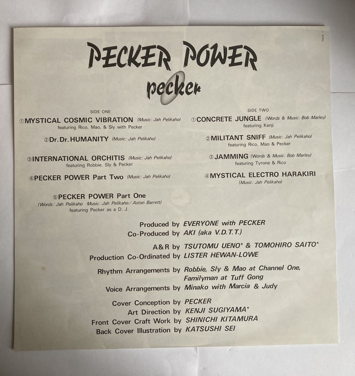 JPN org 極美品 アナログ レコード Pecker ペッカー橋田 正人 吉田美奈子 Pecker Power ペッカー・パワー LP Better Days (YX-7267-ND)の画像3