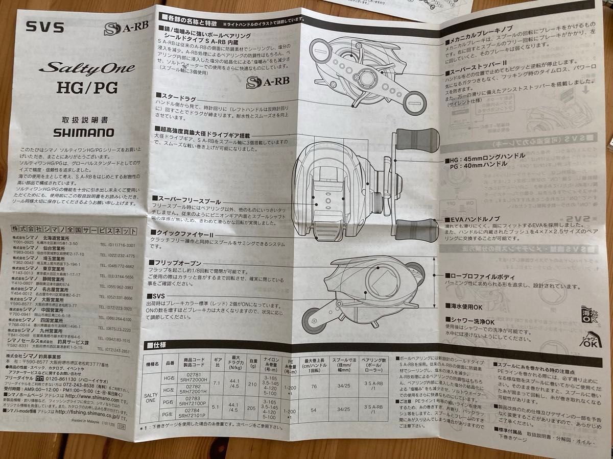 美品 シマノ ソルティーワン HG シングルハンドル仕様　　　　　