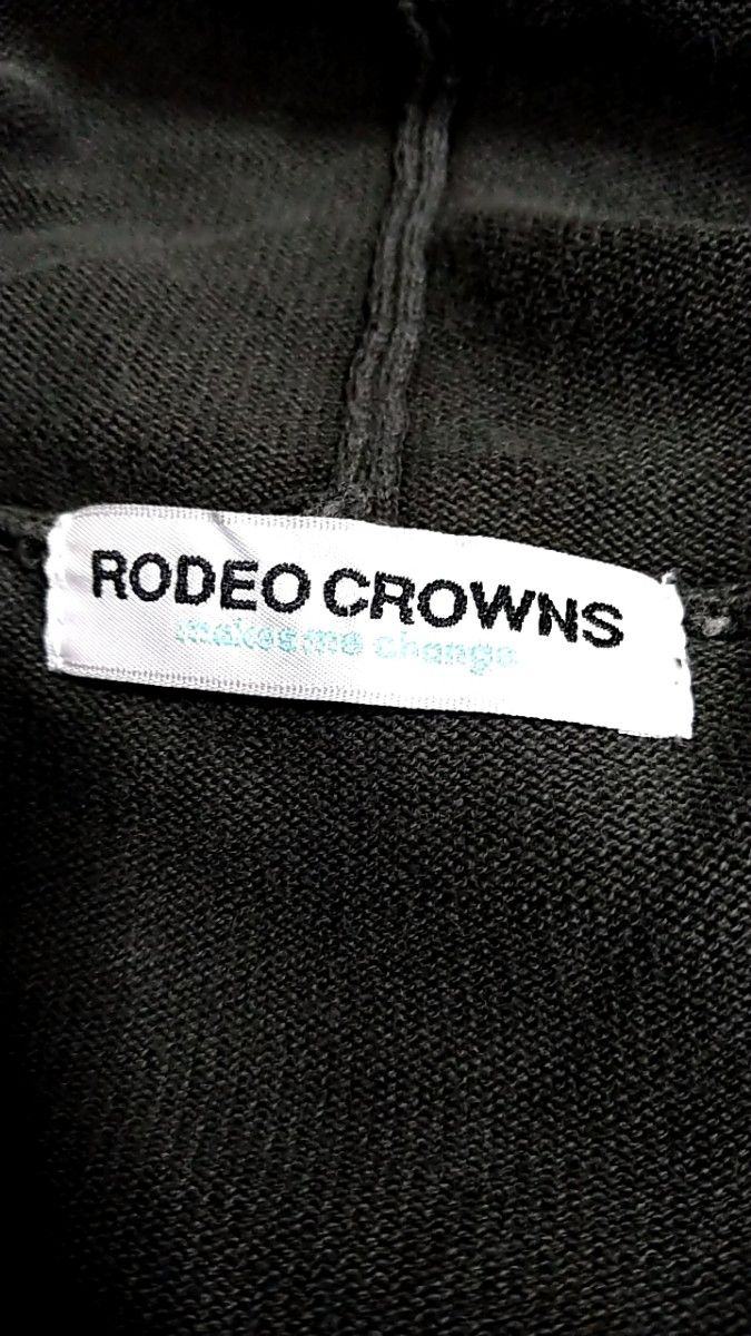 RODEO CROWNS　 パーカー　 ビッグロゴ　 プルオーバー　パーカー　フリーサイズ　ゴットン　ニット　BIGシルエット