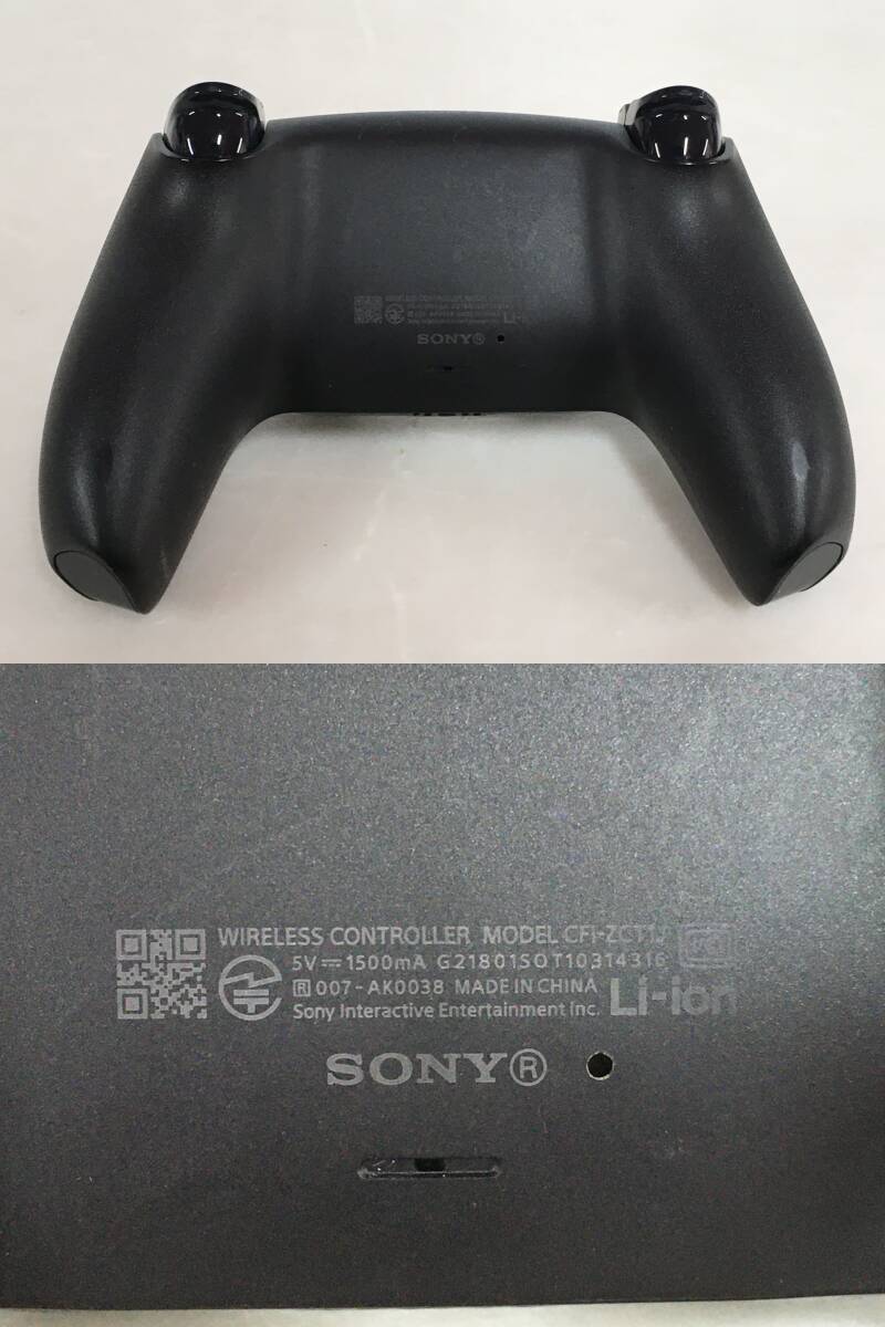 Y405-28 SONY PS5 ワイヤレスコントローラー ブラック スティック不良 【ジャンク】_画像7