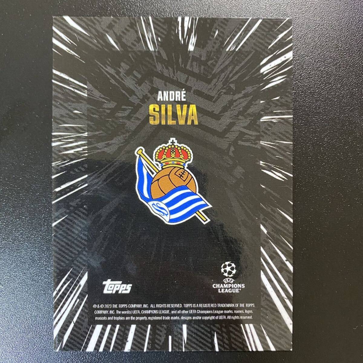 2023-24 Topps Gold UEFA Andre Silva /99 Real Sociedad 直筆サインカード アンドレ・シルヴァの画像2