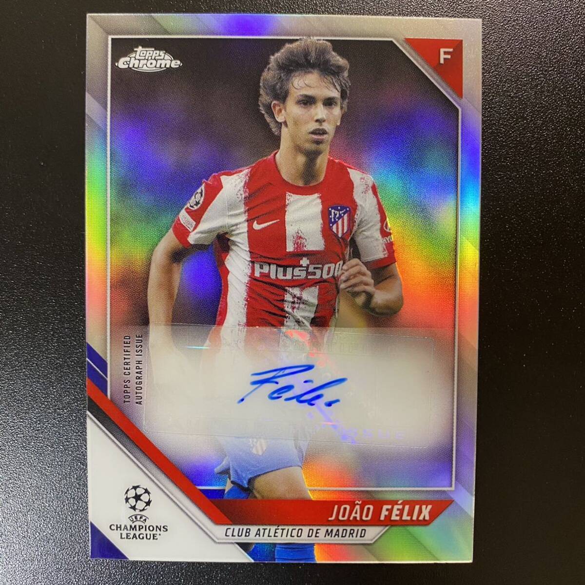 2021-22 Topps Chrome UEFA Joao Felix Atletico de Madrid 直筆サインカード ジョアン・フェリックスの画像1