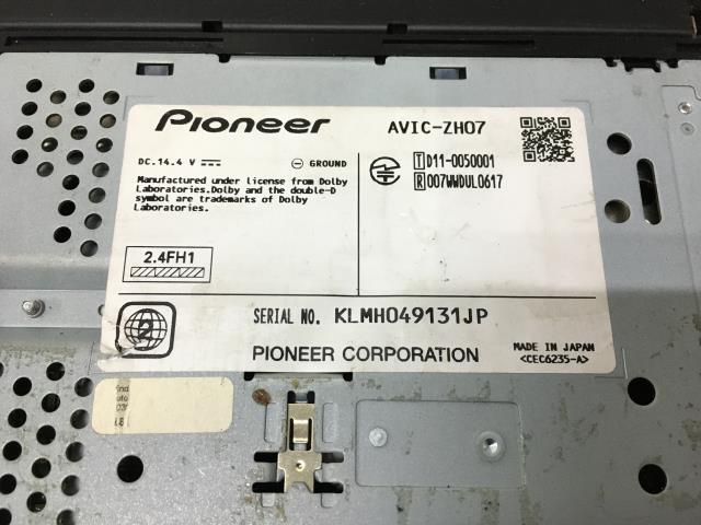 セレナ FC26 カロッツェリア サイバーナビ AVIC-ZH07 HDD フルセグ 地デジ C26 ハイウェイスター 1B4 012278の画像4