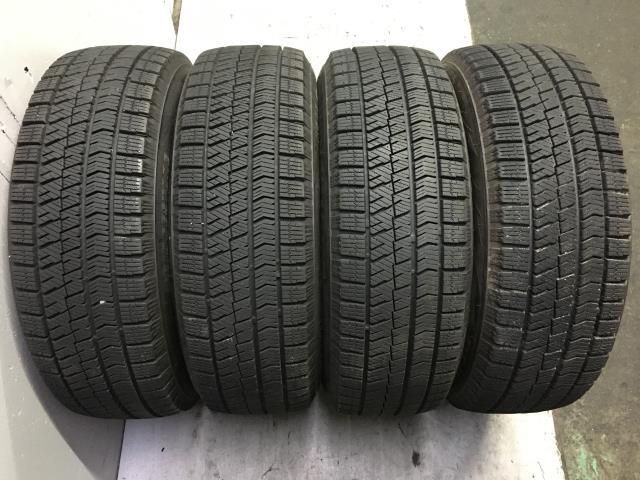 スタッドレス 社外 6J+48 PCD114.3 5穴 ハブ径73mm ブリジストン VRX2 195/65R15 2018年 バリ山 ノア ヴォクシー セレナ アイシス 012375_画像10