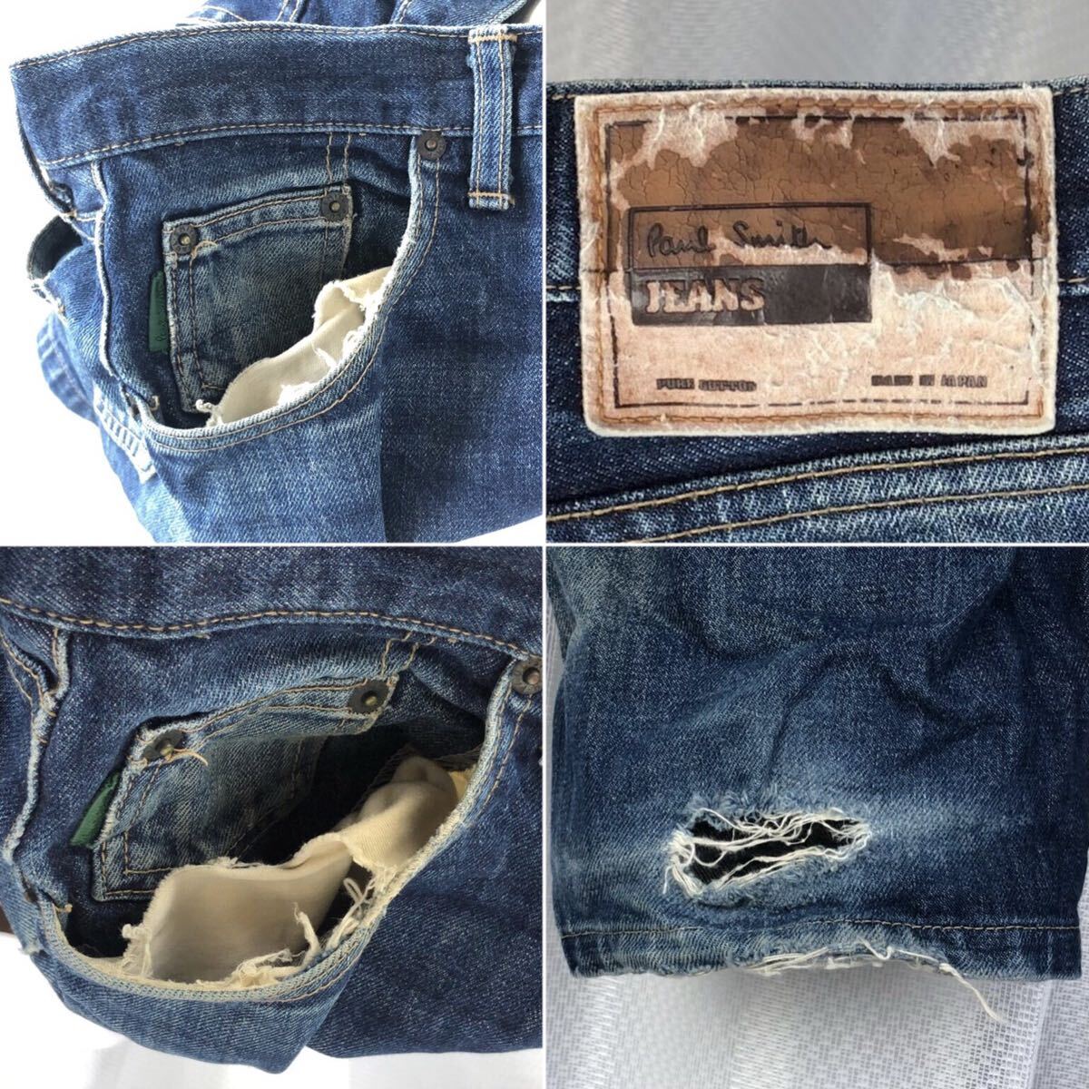 90's ヴィンテージ Paul Smith JEANS デニム パンツ ナチュラル 90's ヴィンテージ Paul Smith JEANS デニム パンツ ナチュラル