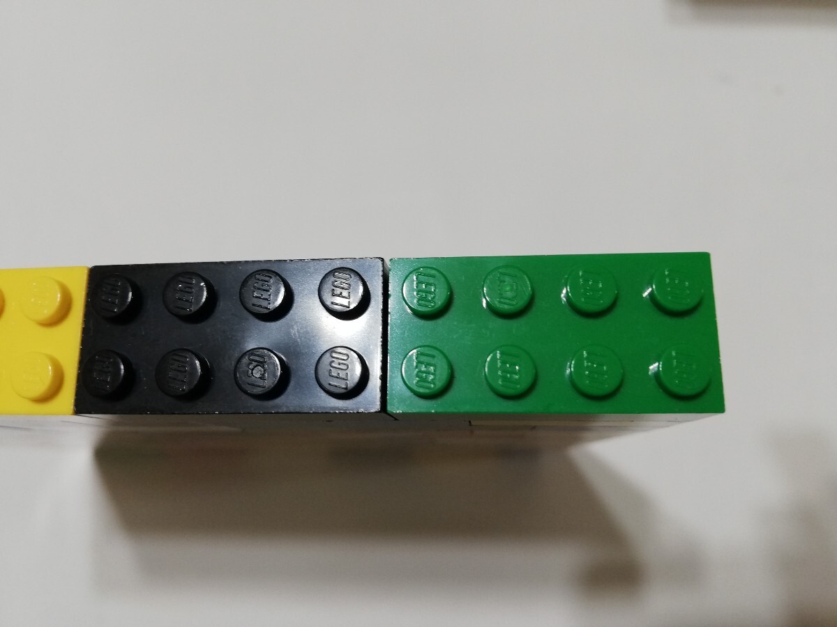 LEGO レゴ　基本ブロック　6色(赤、青、白、緑、黒、黄 )まとめ売り　171個　440ポッチ_画像7