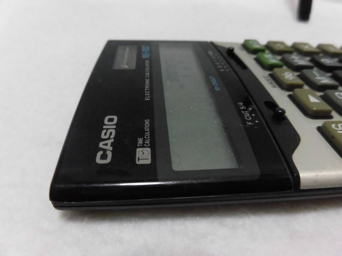 * retro *ZZZ* rare article [[ postage 370 jpy ] CASIO including tax count calculator NS-10LT 10 column approximately 14.5cm×8.5cm operation OK Casio ] present condition delivery 