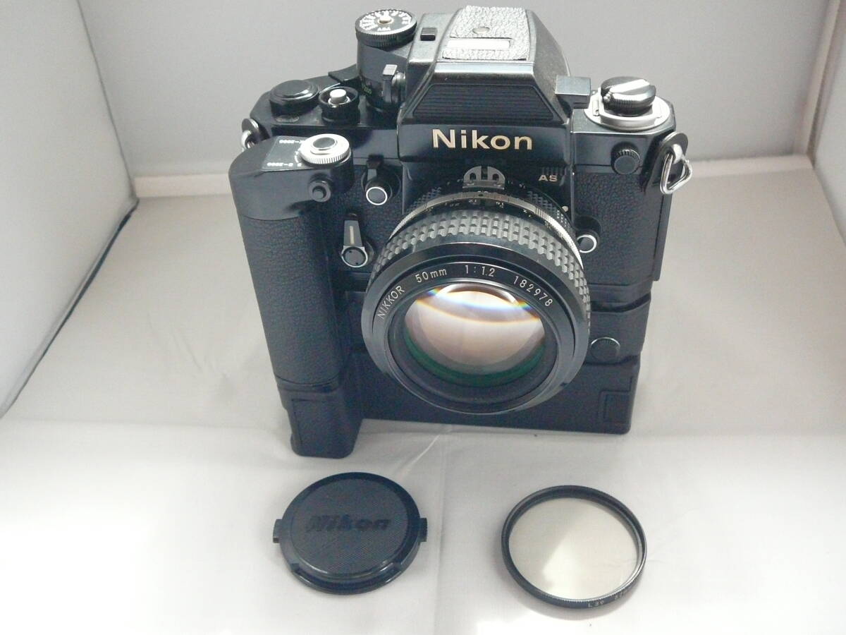 Nikon F2 フォトミック　AS 50mm 1:1.2 MB-2 MD-3　SPEEDLIGHT SB-15 動作確認済　良品_画像2
