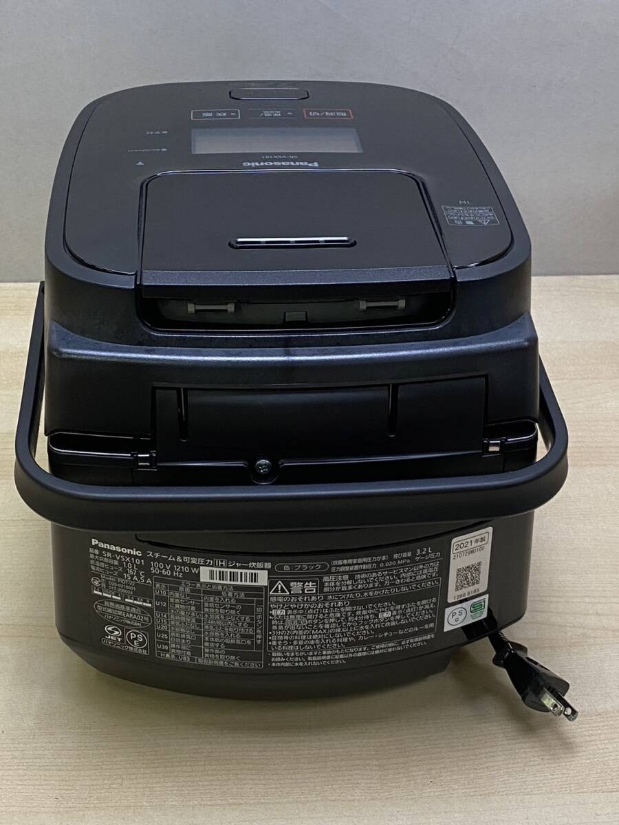 Panasonic 炊飯器 SR-VSX101 可変圧力IHジャー おどり炊き 2021年製の画像8