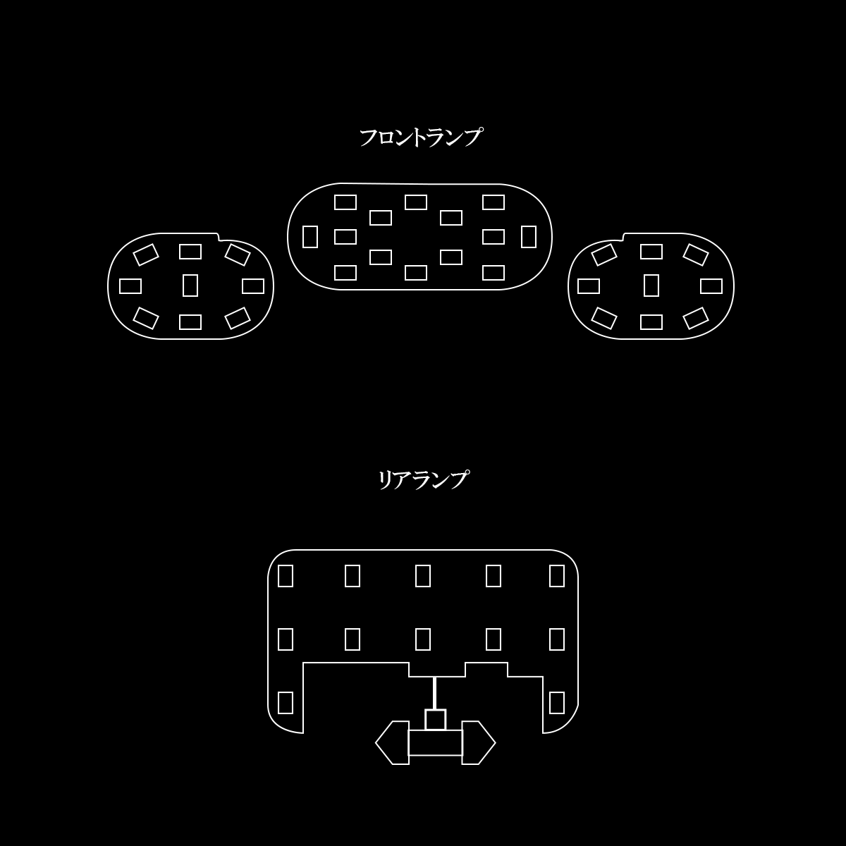 B4#A ルークス B4#W デイズ LED ルームランプ 純白光 7000K ホワイト R-539d_画像4