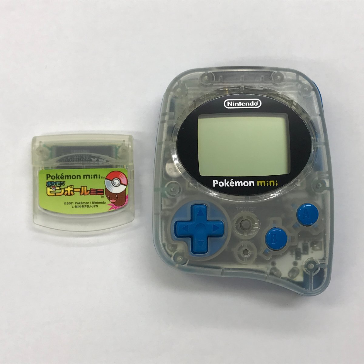 ジャンク Nintendo 任天堂 Pokemon Mini ポケモンミニ MIN-001 本体 ポケモンピンボールミニ セット 起動可 携帯ゲーム ゲーム/301の画像1
