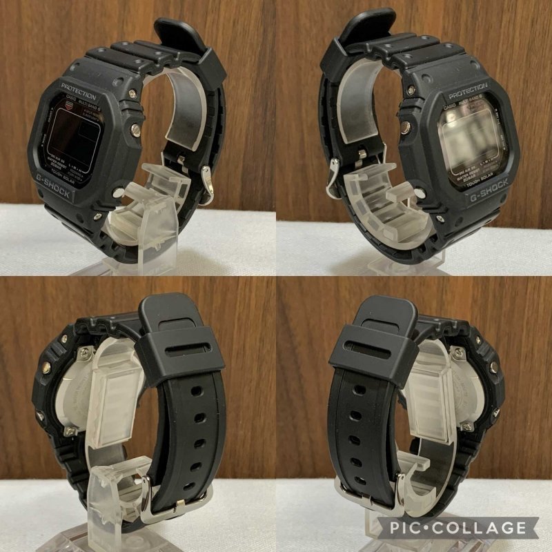 ＣＡＳＩＯ ＧＷ－Ｍ５６１０ ２０気圧防水 マルチバンド カシオ Ｇ－ＳＨＯＣＫ ソーラー腕時計 ＢＬＡＣＫ 黒 中古 時計/247_画像3