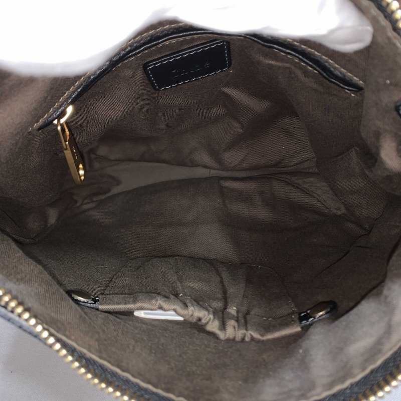 Ｃｈｌｏｅ イタリア製 革 レディース ファッション 女性 クロエ ハンドバッグ マーシー レザー ＢＬＡＣＫ 黒 中古 鞄/247_画像4