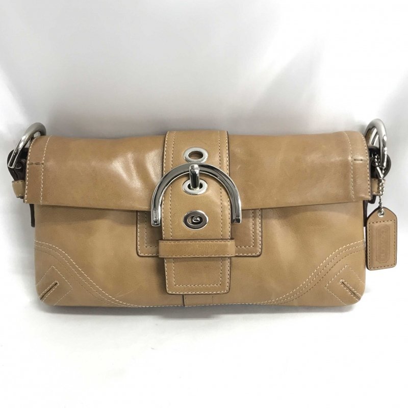 中古 ＣＯＡＣＨ コーチ レディース レザー ハンドバッグ ショルダーバッグ バッグ ブラウン ８Ａ０５ 鞄/225