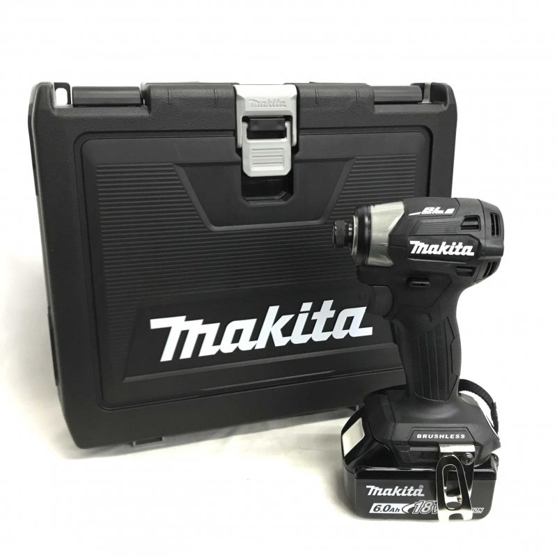 未使用 ｍａｋｉｔａ マキタ ＴＤ１７３ＤＲＧＸＢ １８Ｖ 充電式 インパクトドライバー バッテリー２個 充電器 ケース 電動工具/225