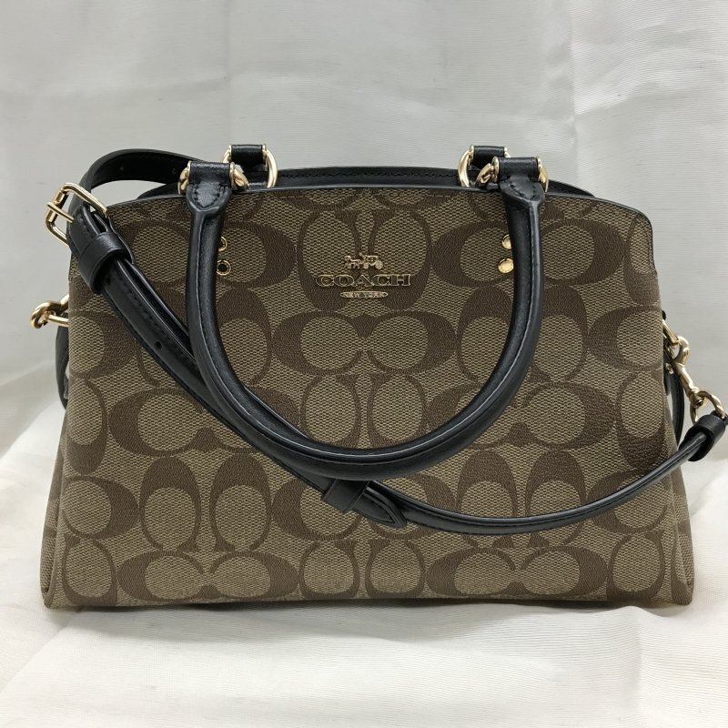 ＣＯＡＣＨ コーチ ９１４９４ シグネチャー ２ｗａｙ リリー キャリーオール ハンド ショルダー バッグ 黒 鞄/246