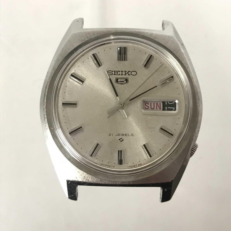 ＳＥＩＫＯ５ セイコー ２１ＪＥＷＥＬＳ ＡＵＴＯＭＡＴＩＣ 自動巻き ６１１９－７０２０ 稼働品 ベルト無 時計/266_画像1