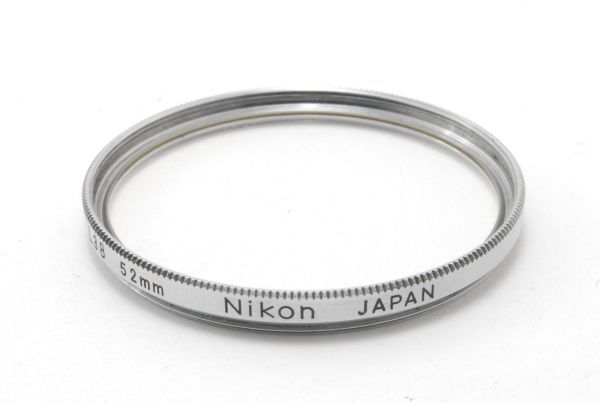 #2280◆送料無料◆Nikon ニコン L38 52mm 銀枠 レンズフィルターの画像1