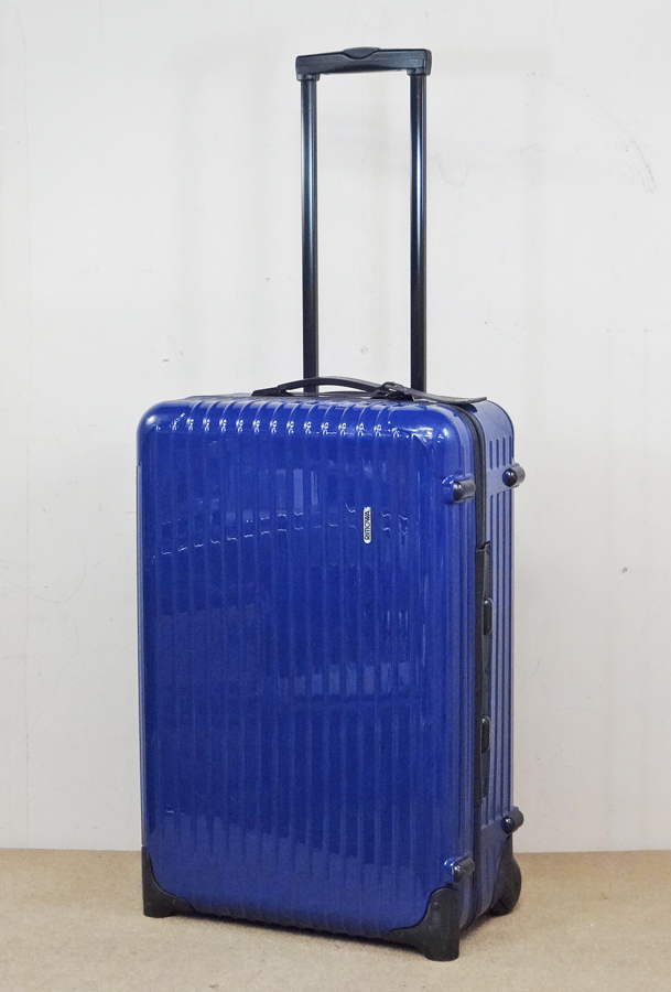 RIMOWA リモワ SALSA サルサ 857.63 63L 2輪キャスター スーツケース キャリーバッグ トランク ブルー 青 中古品_画像2