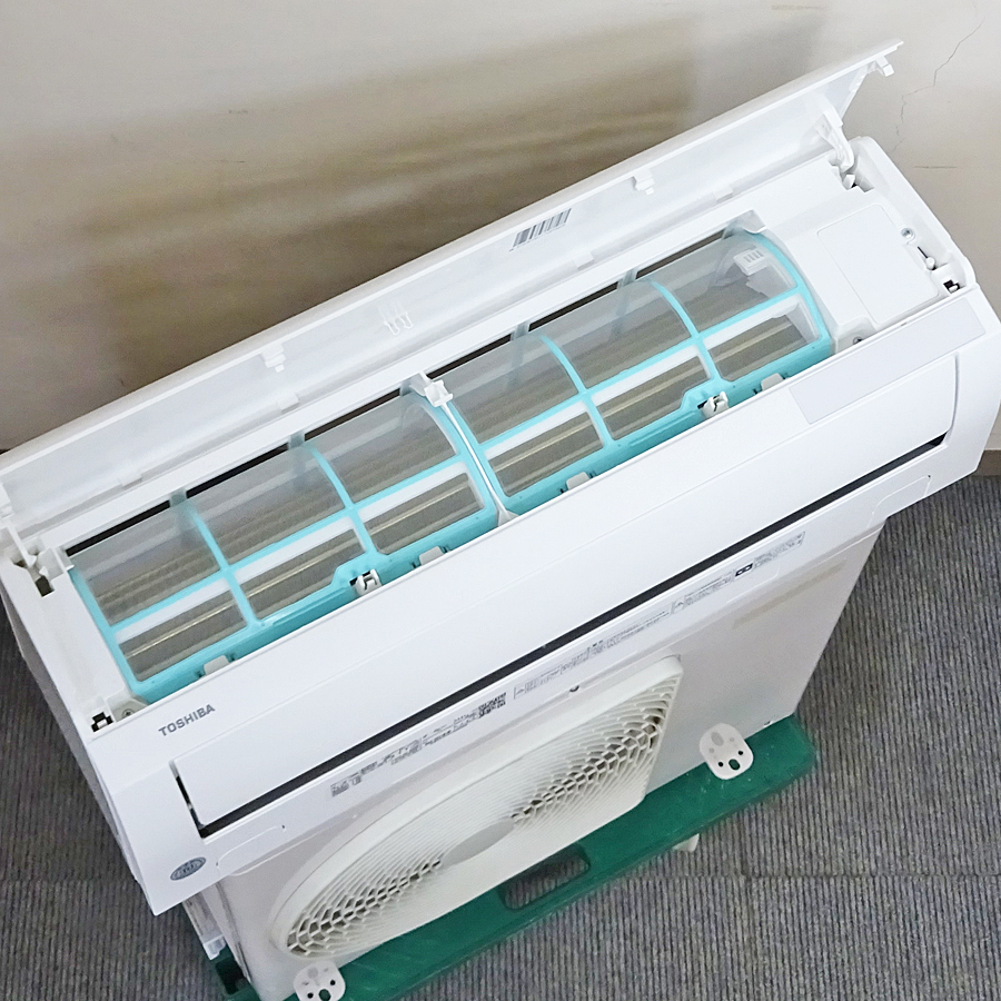 TOSHIBA【RAS-H221M】東芝 マジック洗浄熱交換器 ルームエアコン おもに6畳用 2021年製 中古品_画像4