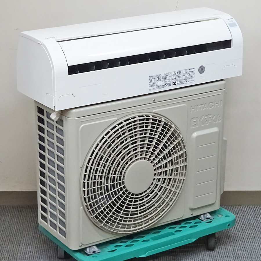 HITACHI【RAS-AJ28K】日立 白くまくん ルームエアコン 2.8kW おもに10畳用 2021年製 中古品の画像1