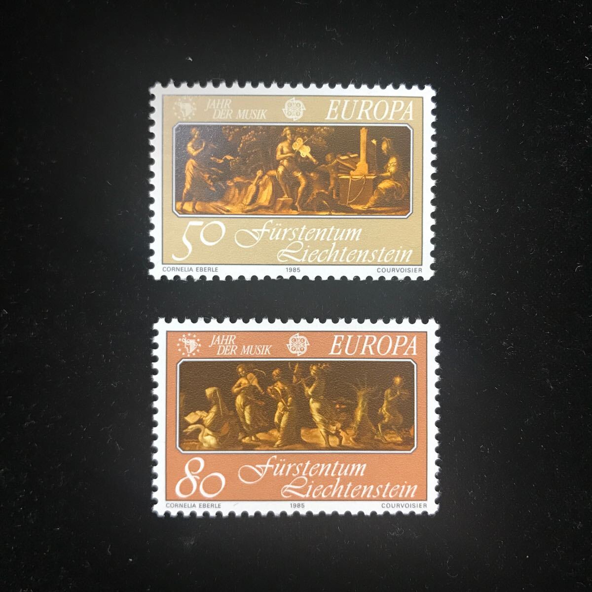 ◎リヒテンシュタイン《ヨーロッパ切手》SCOTT#804-5/2種完/1985年/未/NHの画像1
