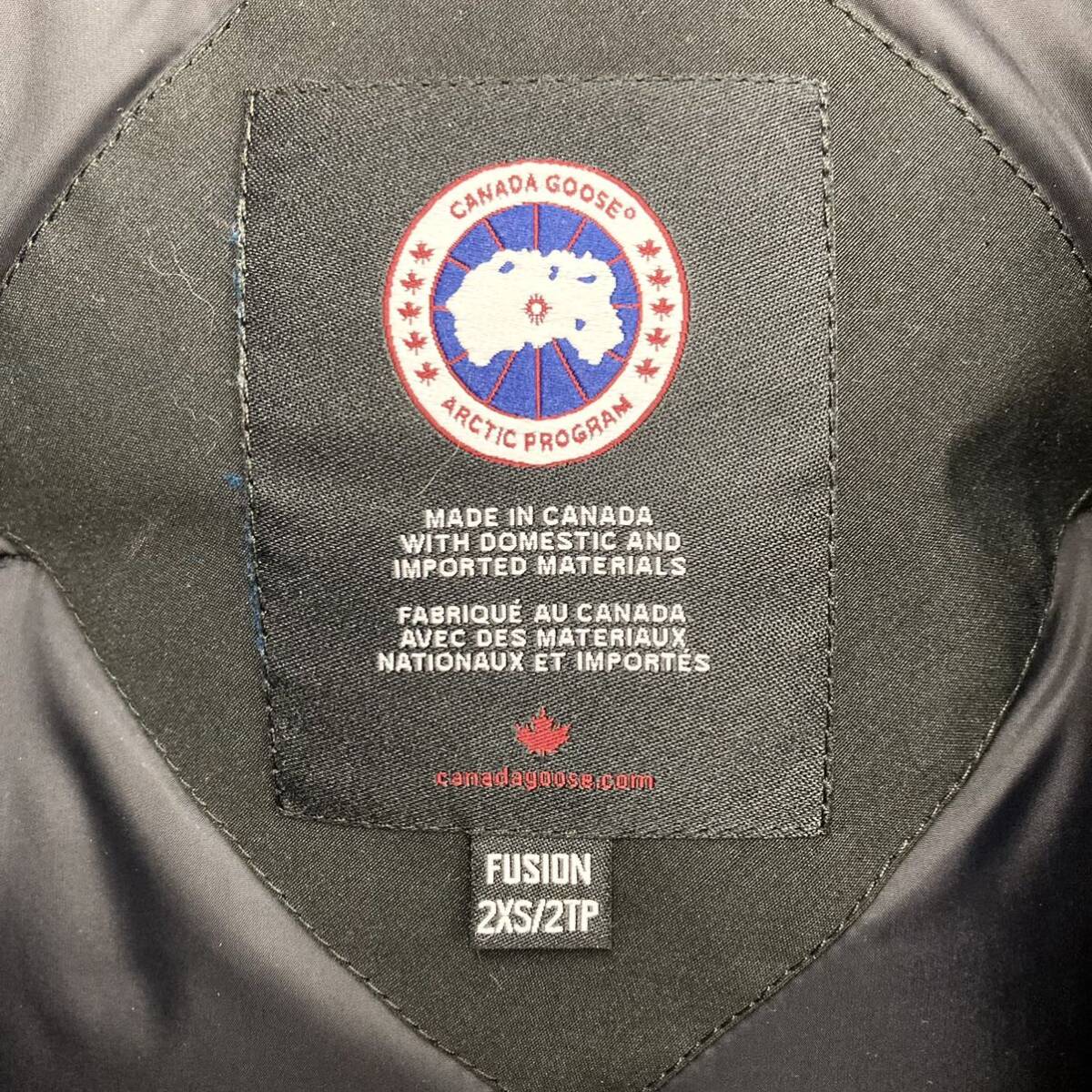 3110 CANADA GOOSE カナダグース ダウンジャケット ブラック 3426MA サイズ 2XS/2TP_画像5