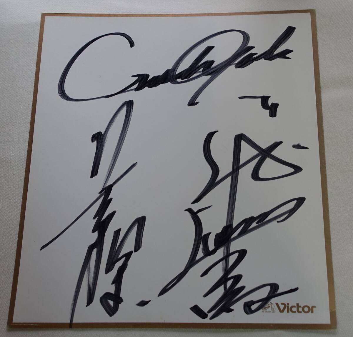 xyu* autograph -C36* crash girl z① length . thousand kind la Io nes. bird autograph square fancy cardboard Victor *