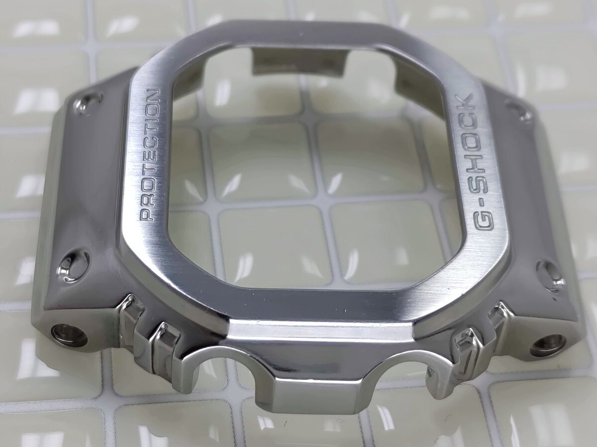 CASIO G-SHOCK 純正部品 GMW-B5000D-1JF シルバーベゼル 中古品 No.6の画像5