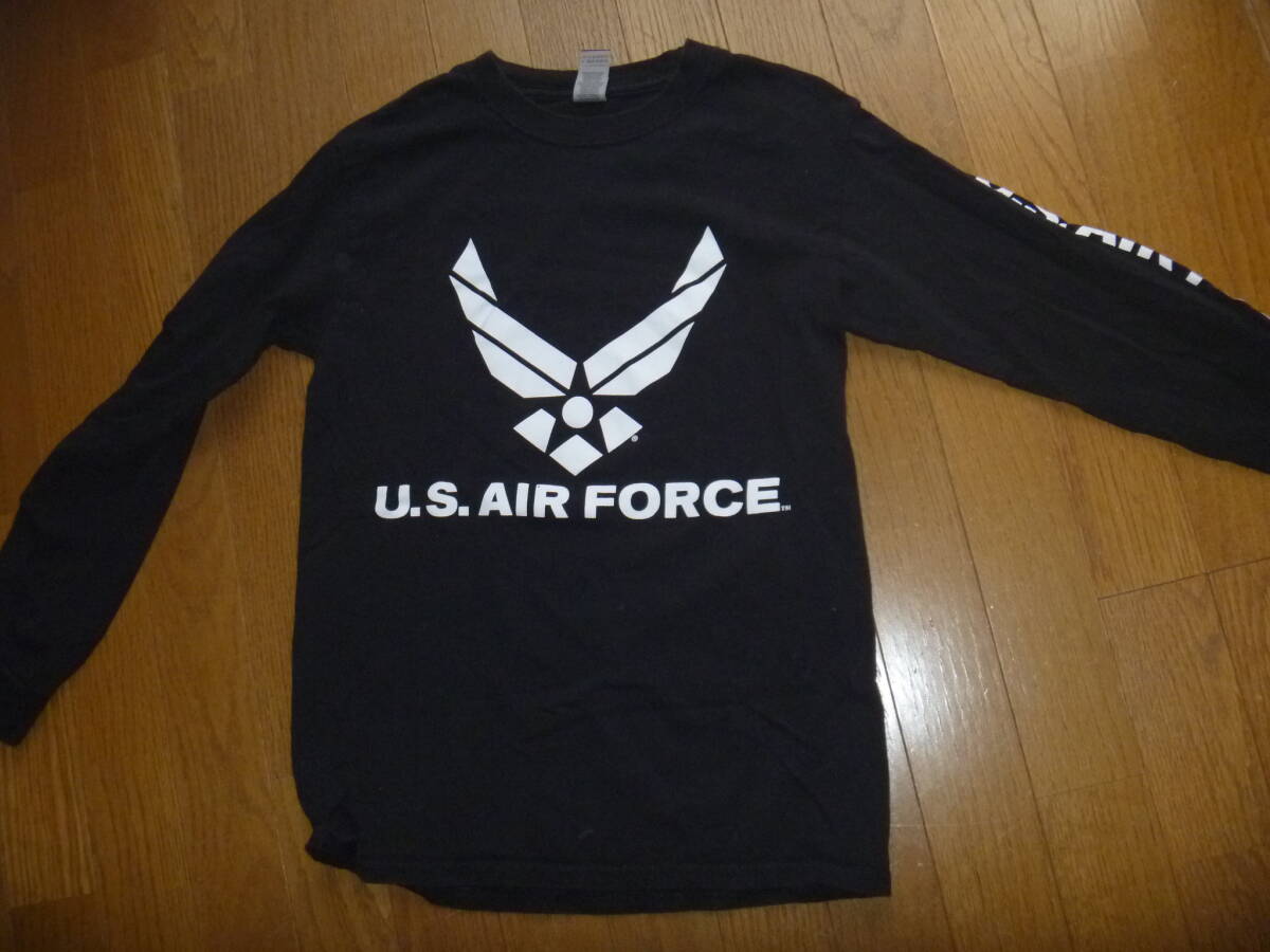 MENS' AIRFORCEの黒の長袖Ｔ－シャツSMALL 613の画像3