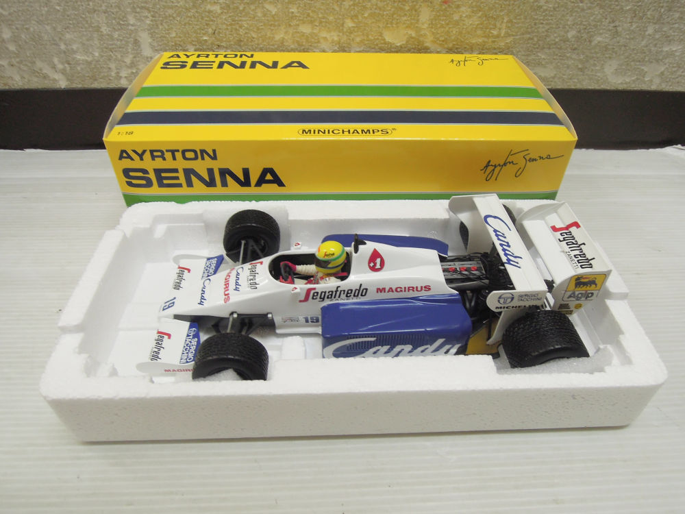 3904) MINICHAMPS ミニチャンプス 1/18 Toleman Hart トールマンハート TG184 モナコGP 1984 アイルトン・セナの画像1