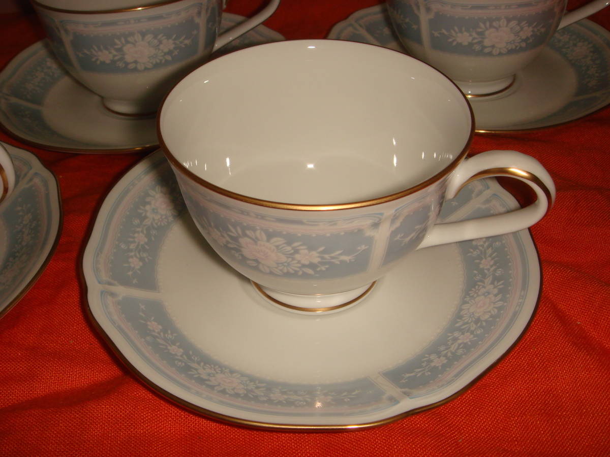 ノリタケ☆Noritake☆LACEWOOD GOLD☆レースウッドゴールド☆ティー・コーヒー碗皿☆5客☆H9587/1507_画像3