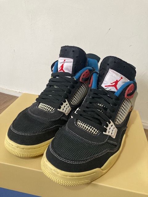 Yahoo!オークション - UNION×NIKE AIR JORDAN 4 OFF NOIR サイズ Yahoo!オークション - UNION×NIKE AIR JORDAN 4 OFF NOIR サイズ