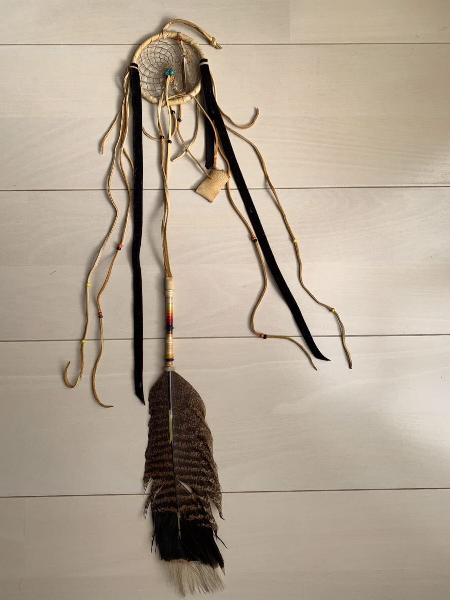 ドリームキャッチャー　インディアン　ネイティブアメリカン　スマッジングフェザー　フェザー　浄化　USA インディアンジュエリー_画像10