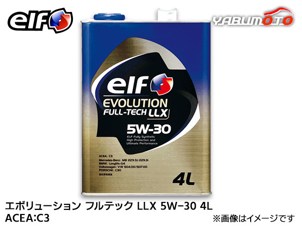 elf エルフ EVOLUTION FULL-TECH LLX エボリューション フルテック LLX 5W-30 5W30 エンジンオイル 4L 送料無料_画像1