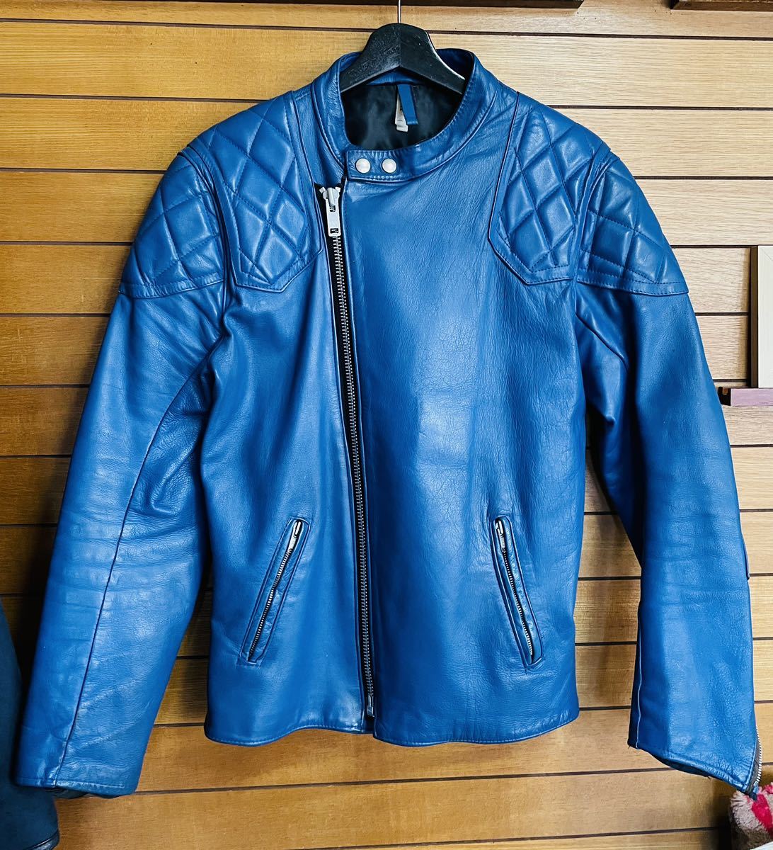 70s ヴィンテージ ターコイズ ! リカルドDX スーパーモンザ 型 ライダース ルイスレザー ハイウェイマン lews leathers サイクロン 666 38_画像1