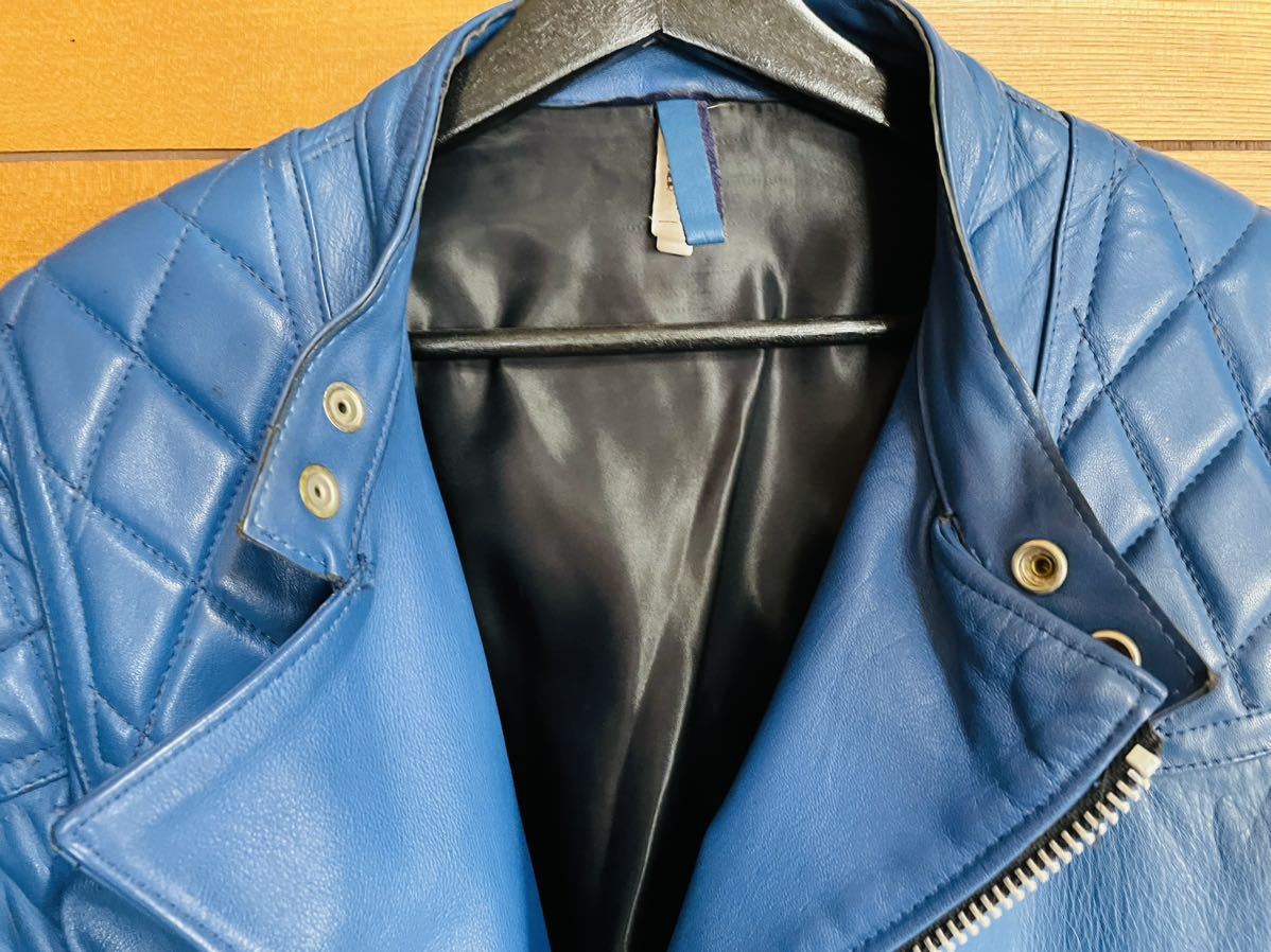 70s ヴィンテージ ターコイズ ! リカルドDX スーパーモンザ 型 ライダース ルイスレザー ハイウェイマン lews leathers サイクロン 666 38_画像4