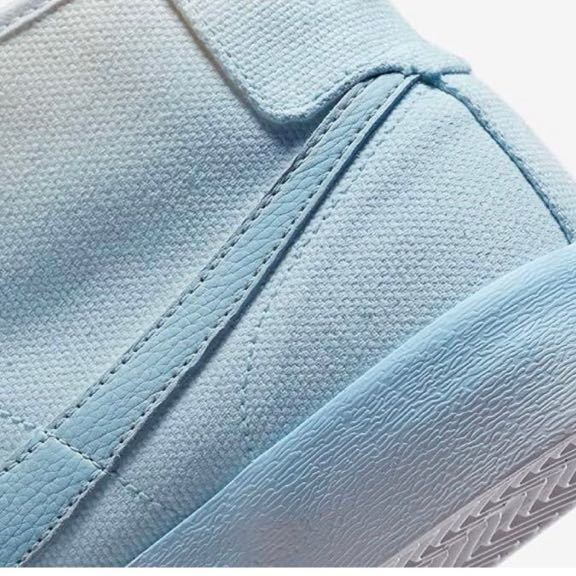 Nike DQ5132-444 SB Blazer Coat, Mid Premium SB BLAZER COURT MID PRM, Celestine Blue/White 27㌢_画像2