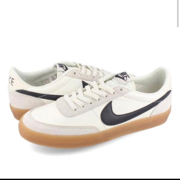 NIKE KILLSHOT 2 LEATHER 【J.CREW】 ナイキ キルショット 2 レザー SAIL/OIL GREY/GUM YELLOW 432997-121サイズ27㎝の画像1