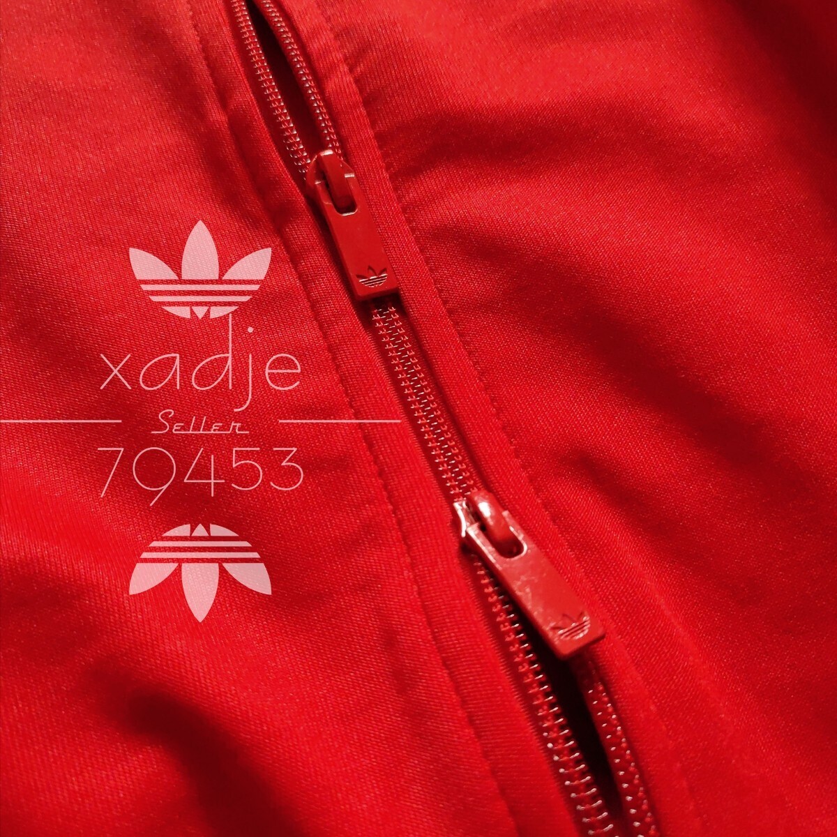 新品 正規品 adidas originals アディダス オリジナルス ジャージ 上下セット ジャケット パンツ セットアップ ロゴ刺繍 赤 レッド 白 L_画像5