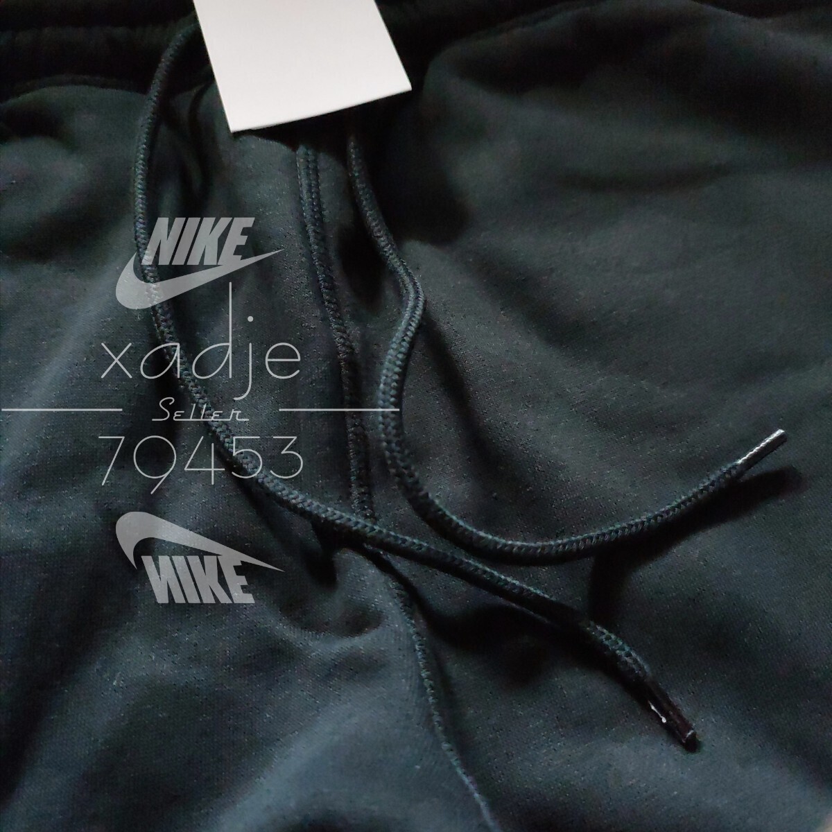 新品 正規品 NIKE ナイキ 立体 ロゴ 上下セット スウェット パーカー パンツ セットアップ 黒 ブラック 紺 ネイビー オレンジ 裏起毛 Lの画像8