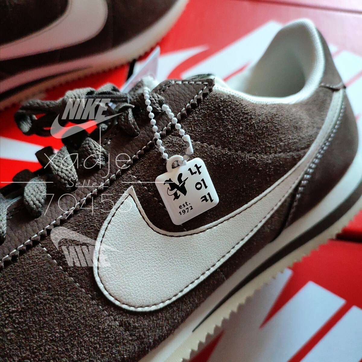 新品 正規品 NIKE ナイキ CORTEZ コルテッツ SE ハングル 茶 新品 正規品 NIKE ナイキ CORTEZ コルテッツ SE ハングル 茶